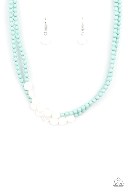 Extended Staycation Blue Necklace Paparazzi N0183