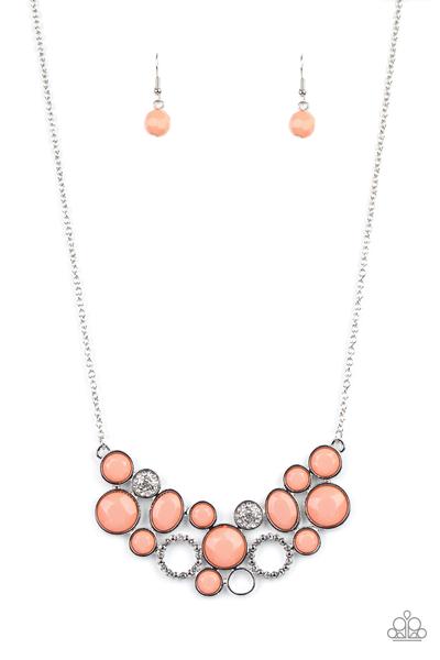 Extra Eloquent Orange Necklace Paparazzi N0224