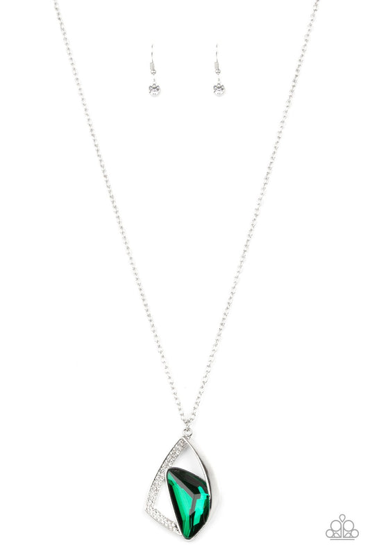 Galactic Wonder Green Necklace Paparazzi N0263