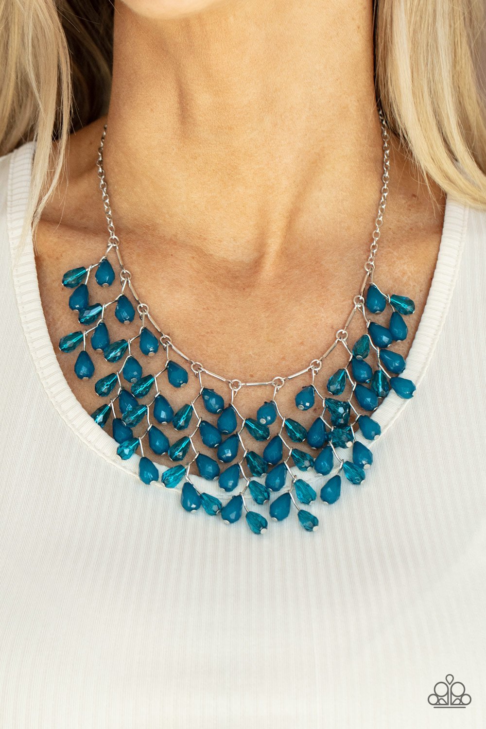 Garden Fairytale Blue Necklace Paparazzi N0370