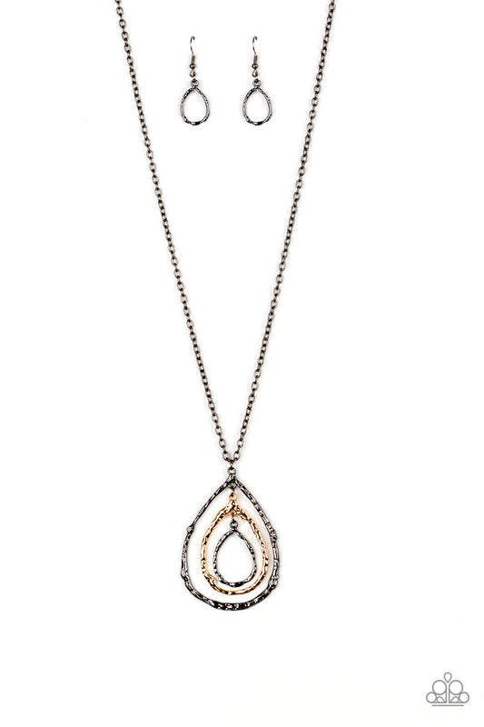 Going For Grit Black Necklace Paparazzi N0242