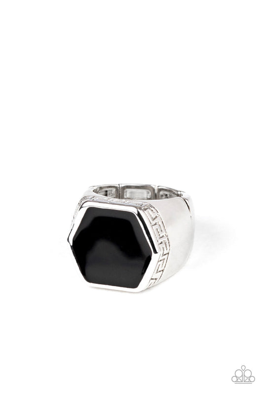Hex Out Black Urban Ring Paparazzi R0024