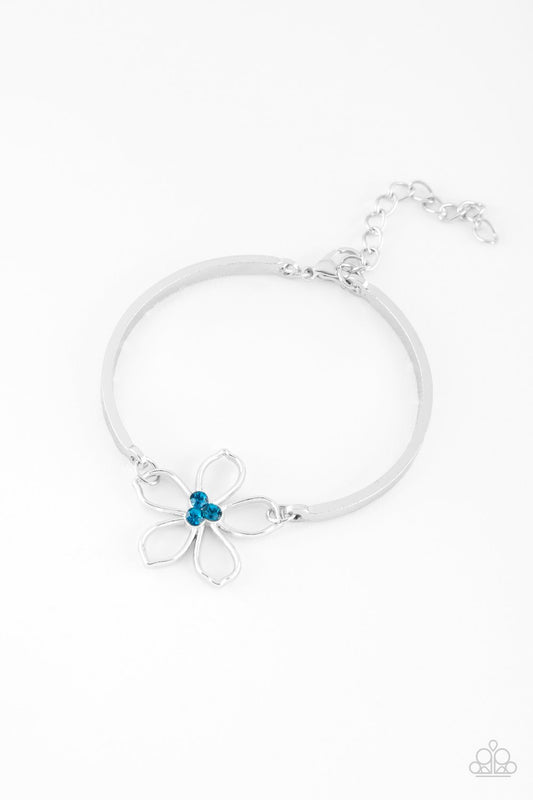 Hibiscus Hipster Blue Bracelet Paparazzi B0090