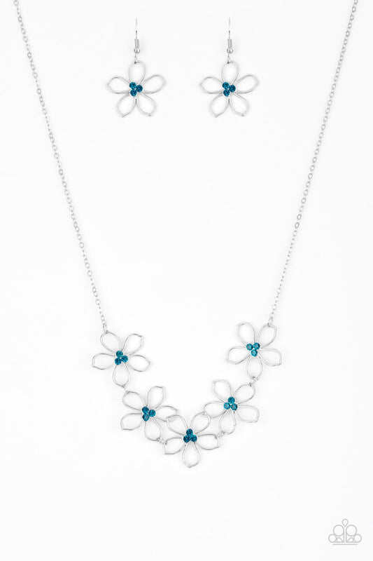 Hoppin' Hibiscus Blue Necklace Paparazzi N0473