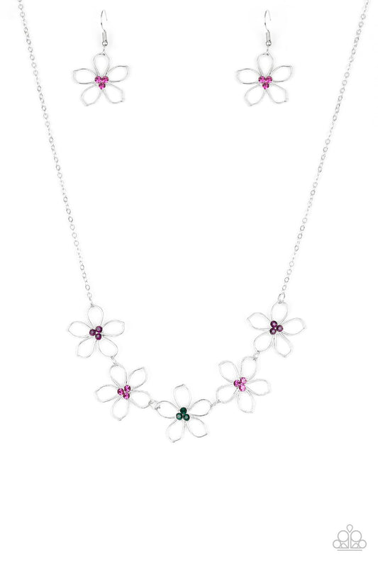 Hoppin Hibiscus Multi Necklace Paparazzi N0288
