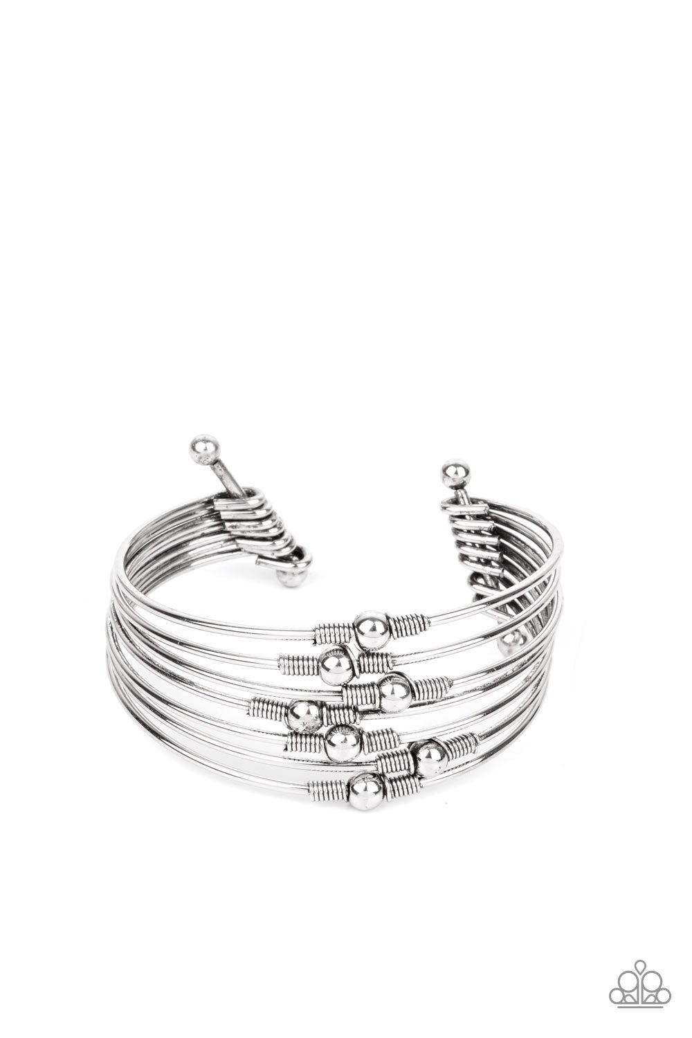 Industrial Intricacies Silver Bracelet Paparazzi B0131