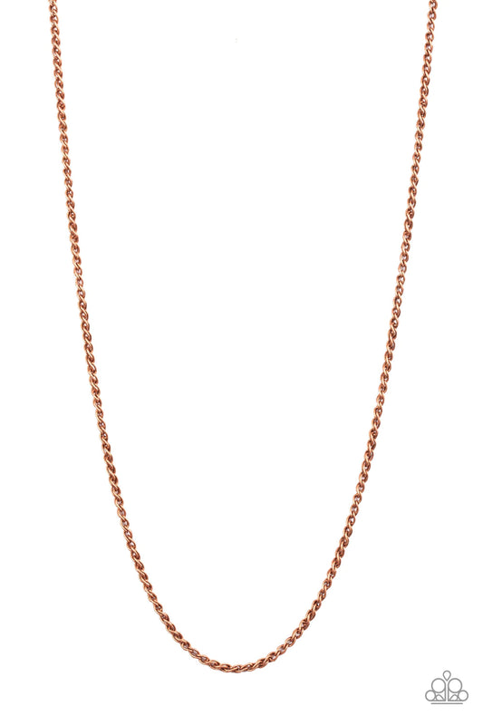 Jump Street Copper Urban Chain Necklace Paparazzi N0077