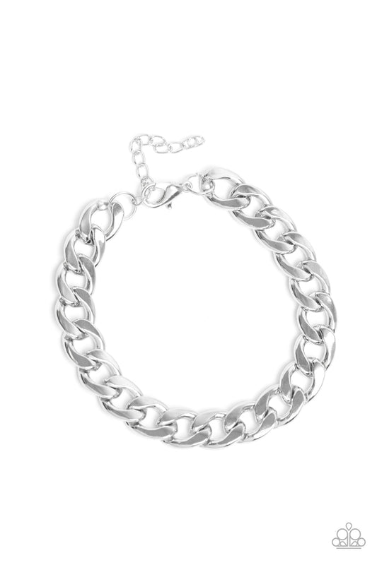 Leader Board Silver Urban Chain Bracelet Paparazzi B0112