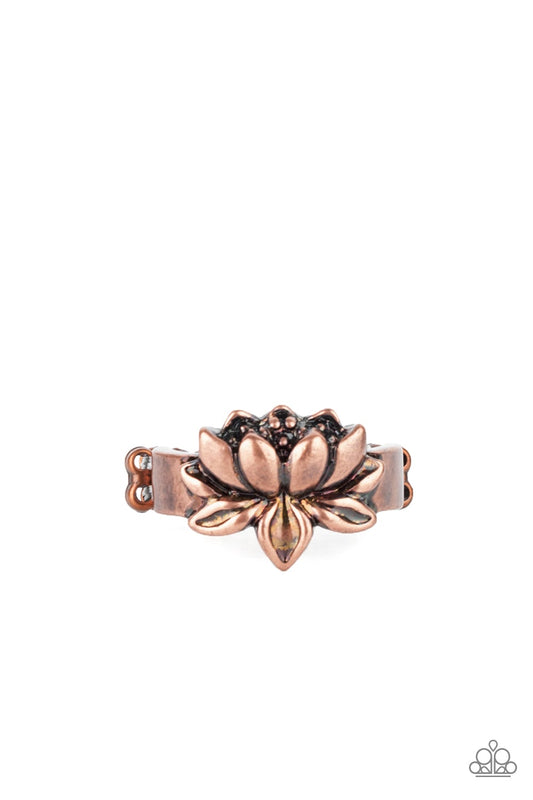 Lotus Crowns Copper Ring Paparazzi R0128