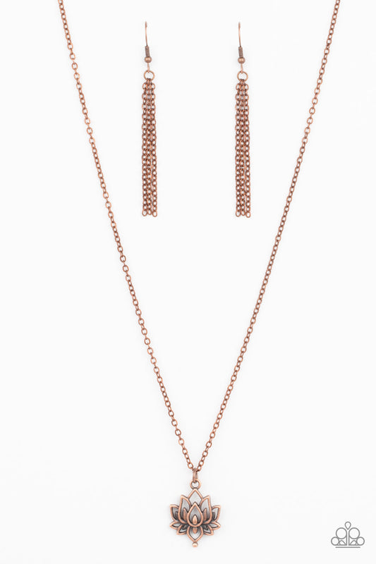Lotus Retreat Copper Necklace Paparazzi N0311