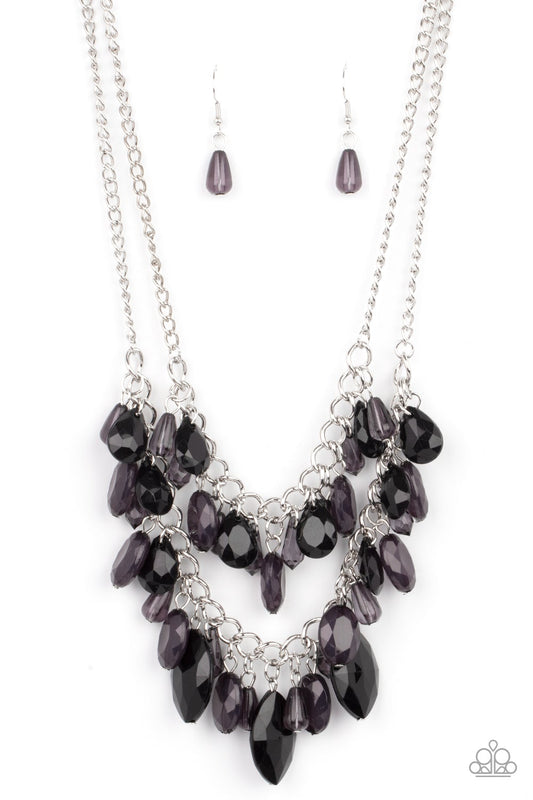 Midsummer Mixer Black Necklace Paparazzi N0529