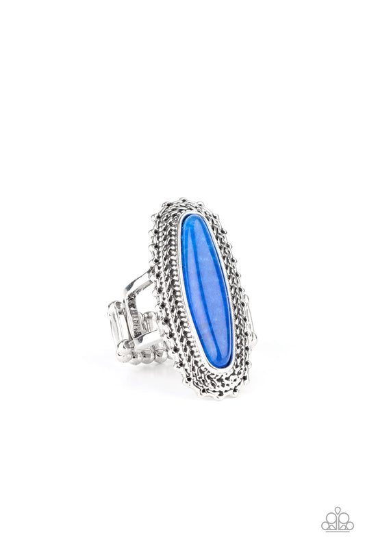 Mystical Mecca Blue Stone Ring Paparazzi R0190