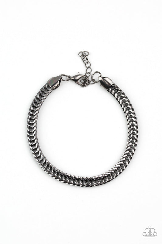 One Two Knockout Black Urban Bracelet Paparazzi B0259