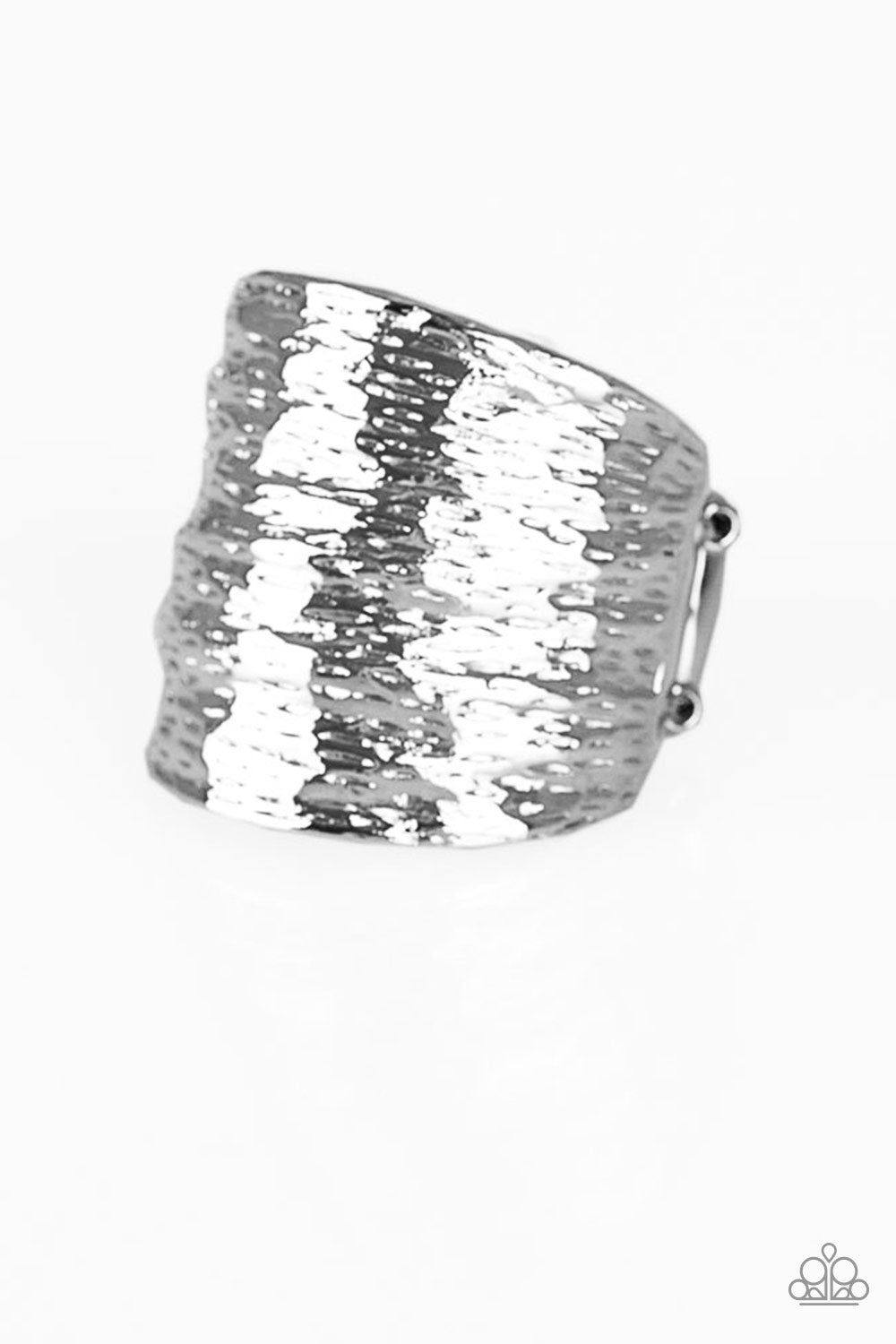 Paleo Patterns Silver Ring Paparazzi R0050