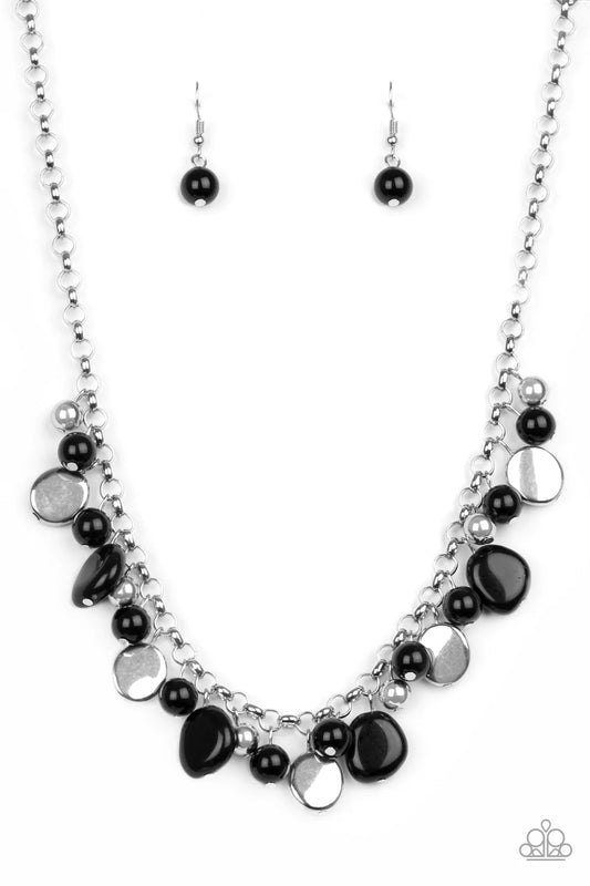Flirtatiously Florida Black Necklace Paparazzi N0968