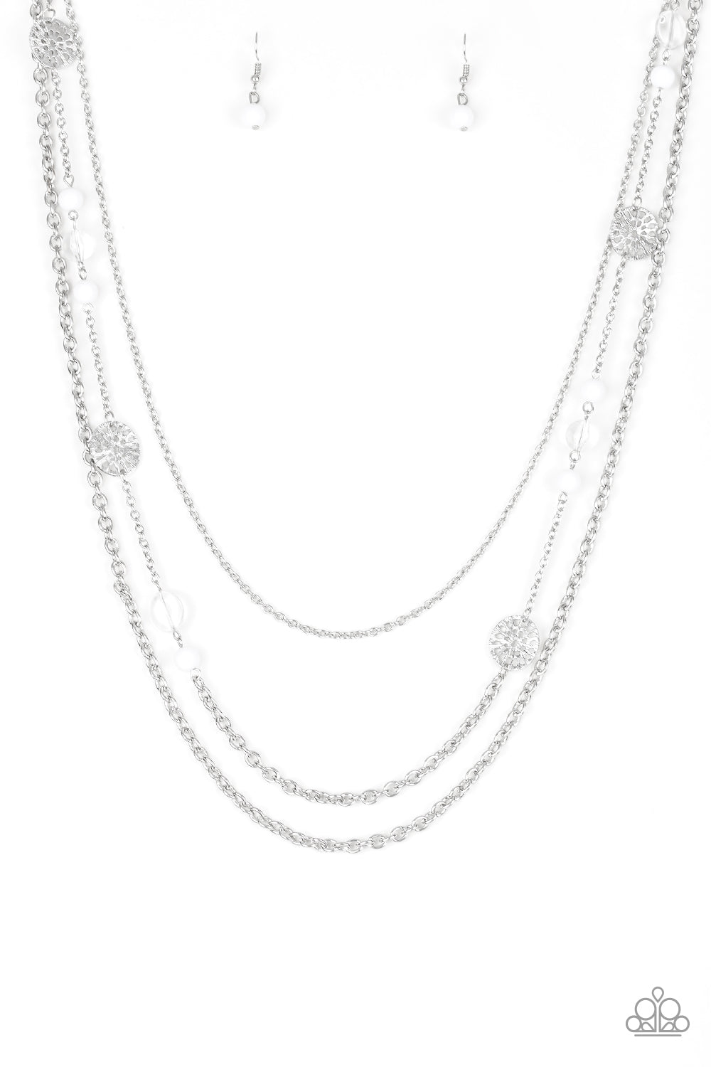 Pretty Pop-Tastic! White Necklace Paparazzi N00119