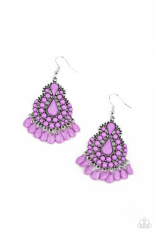Persian Posh Purple Teardrop Earring Paparazzi E0167