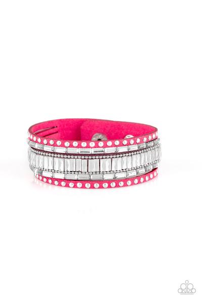 Rock Star Rocker Pink Urban Wrap Bracelet Paparazzi B0128