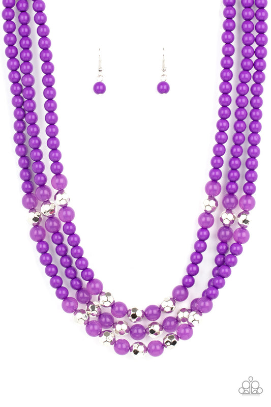 Staycation All I Ever Wanted Purple Necklace Paparazzi N0613