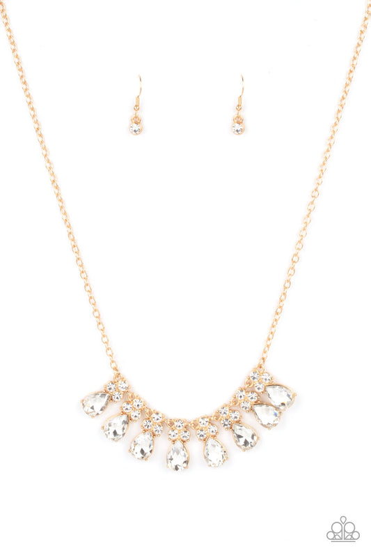 Sparkly Ever After Gold Necklace Paparazzi N0257