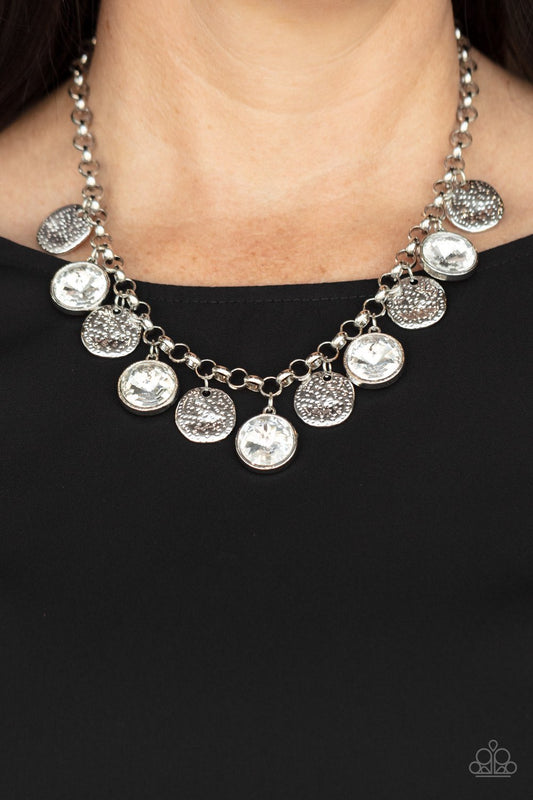 Spot On Sparkle White Necklace N0318 Fall 2021