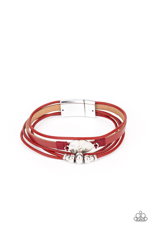 Tahoe Tourist Red Bracelet Paparazzi B0164 Fall 2021
