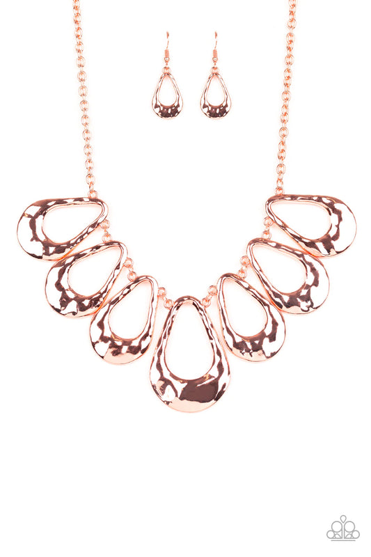 Teardrop Envy Copper Necklace Paparazzi N0123