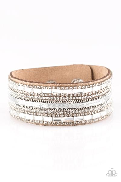 Teasingly Tomboy Brown Urban Wrap Bracelet Paparazzi B0124