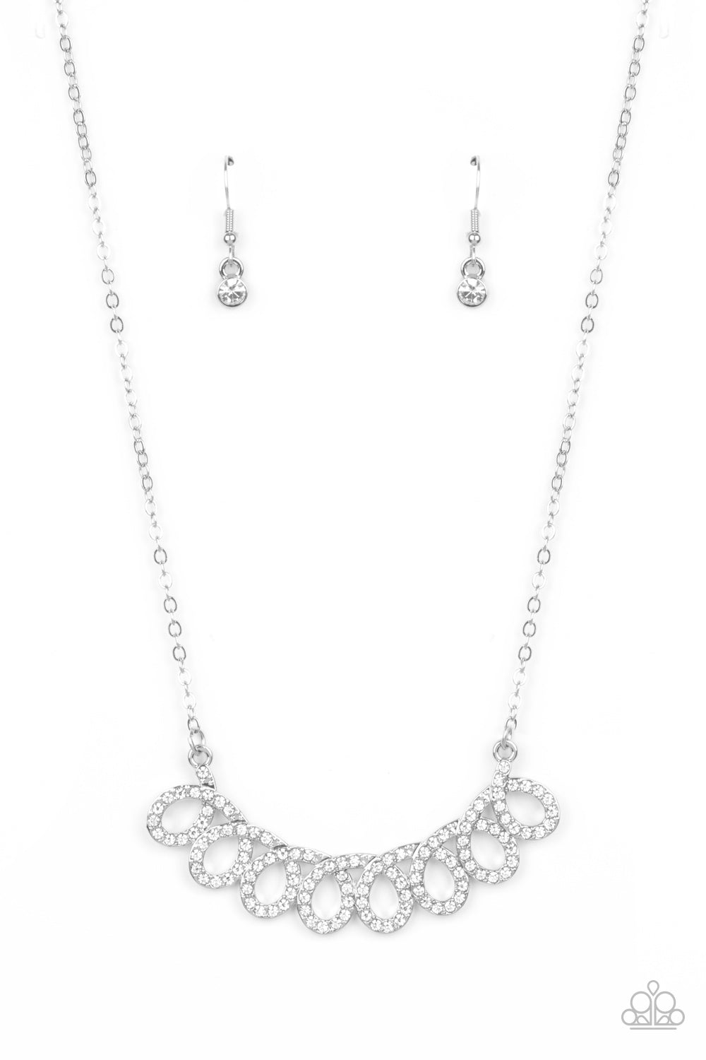 Timeless Trimmings White Necklace Paparazzi N0209