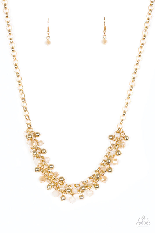 Trust Fund Baby Gold Necklace Paparazzi N0451