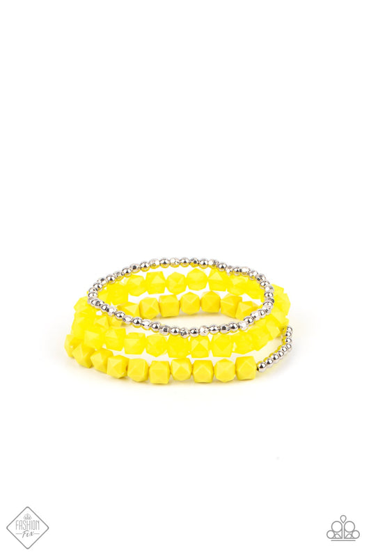 Vacay Vagabond Yellow Bracelet Paparazzi B0152