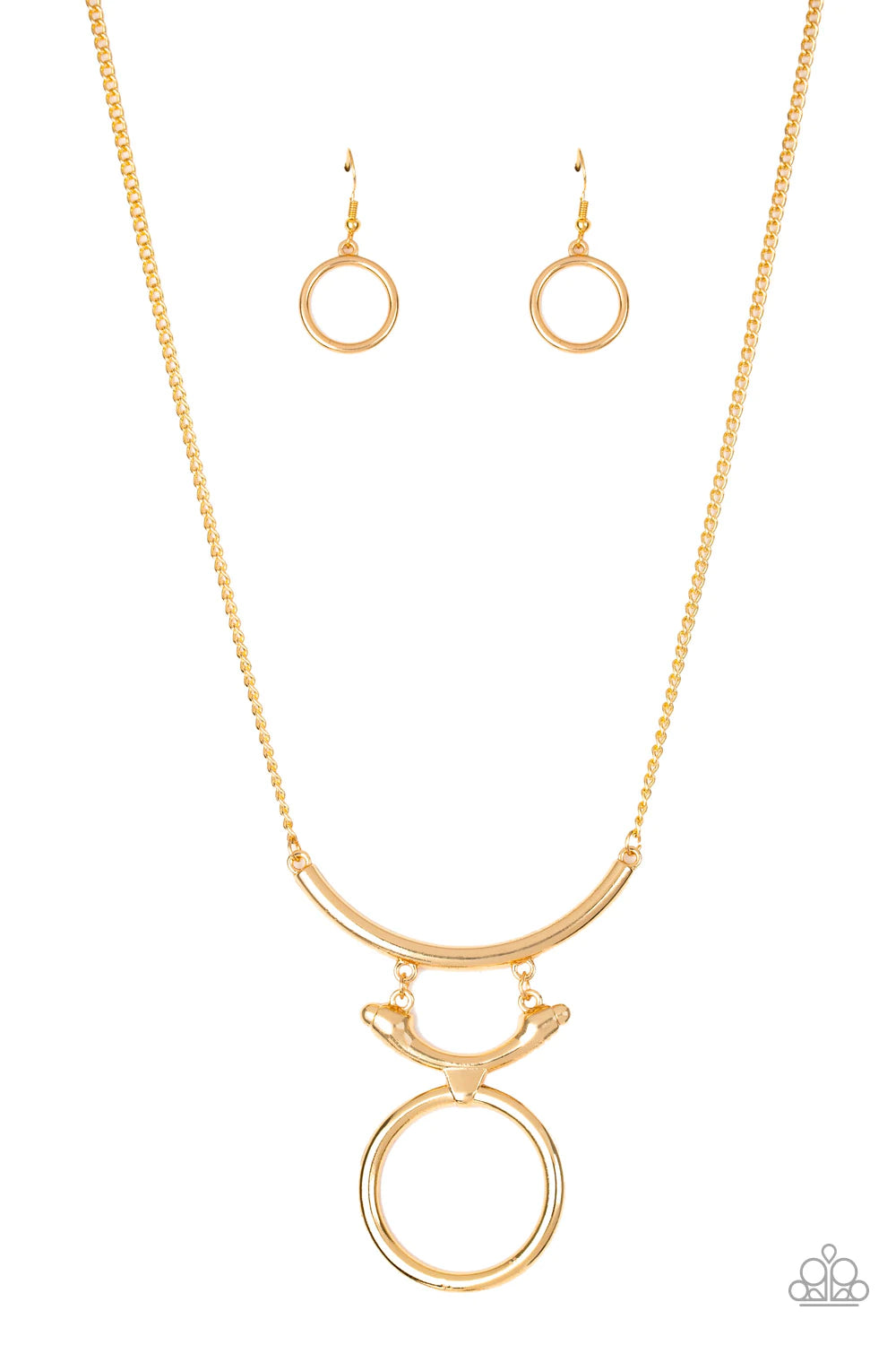 Walk Like An Egyptian Gold Necklace Paparazzi N0056