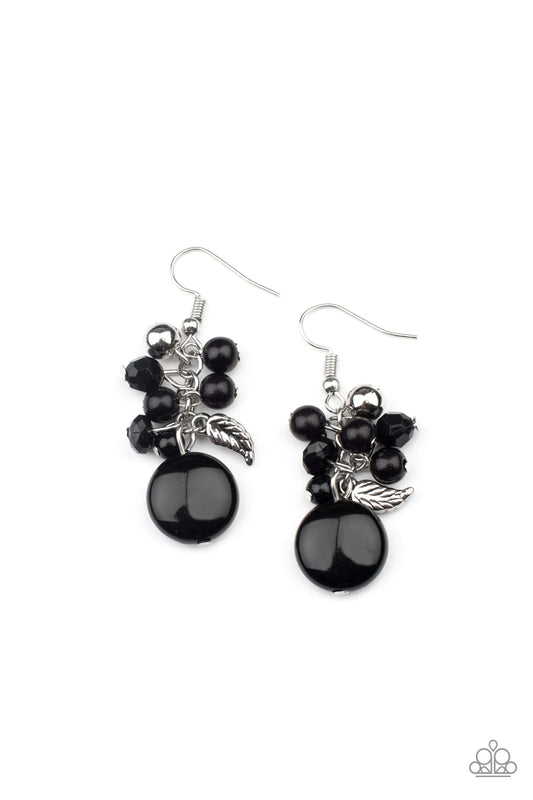 Whimsically Musical Black Earring Paparazzi E0062
