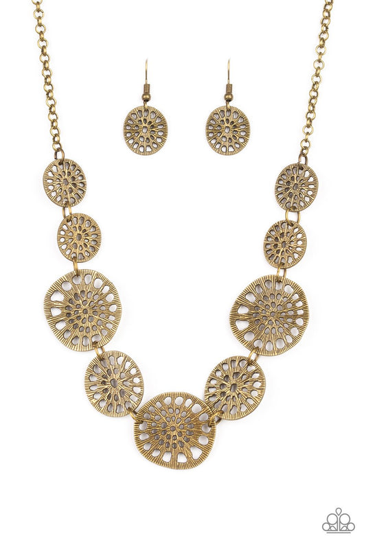 Your Own Free Wheel Brass Necklace Paparazzi N0040
