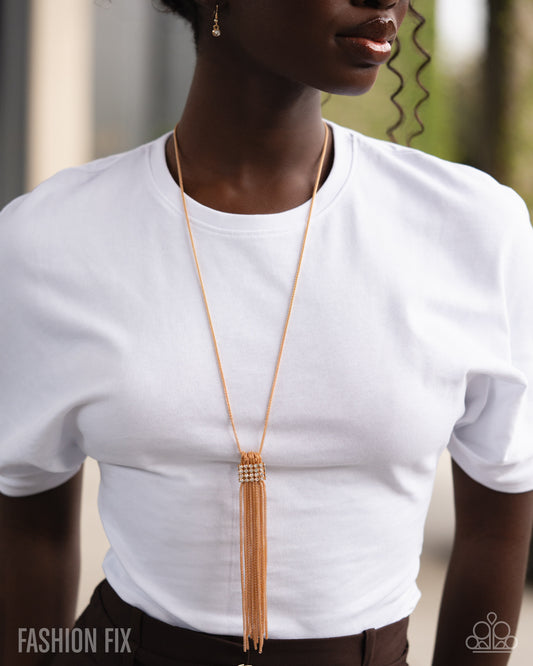 Paparazzi Power Period - Gold Necklace Fiercely 5th Avenue Fashion Fix June 2026