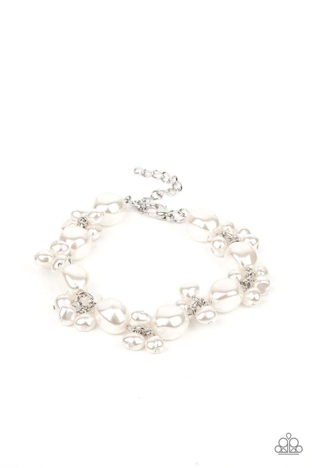 Imperfectly Perfect White Pearl Bracelet B0024