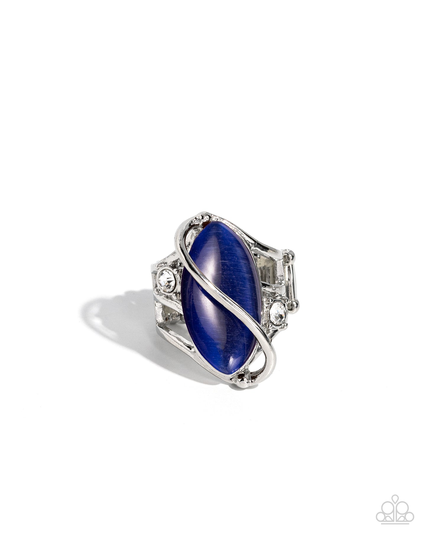 Enlightened Elegance - Blue Montana Cat's Eye Stone Ring Paparazzi R0782