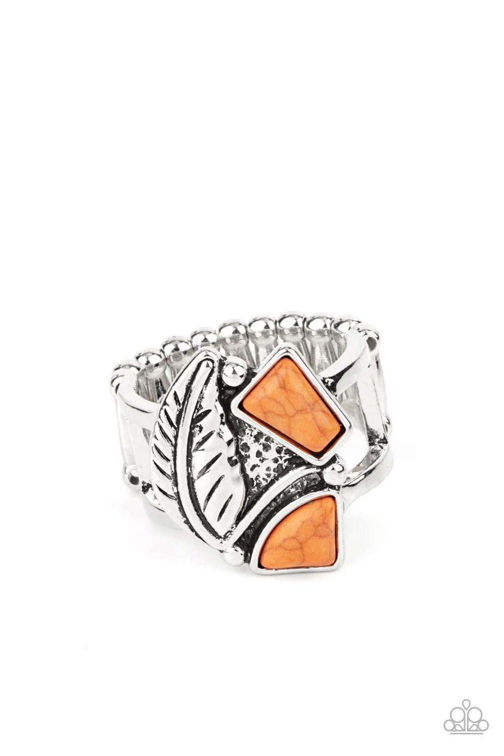 Make The Nest Of It Orange Stone Santa Fe Style Ring Paparazzi R0685