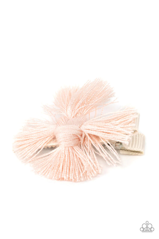 Tasseled Terrace Pink Tassel Floral Hair Clip Paparazzi H0113