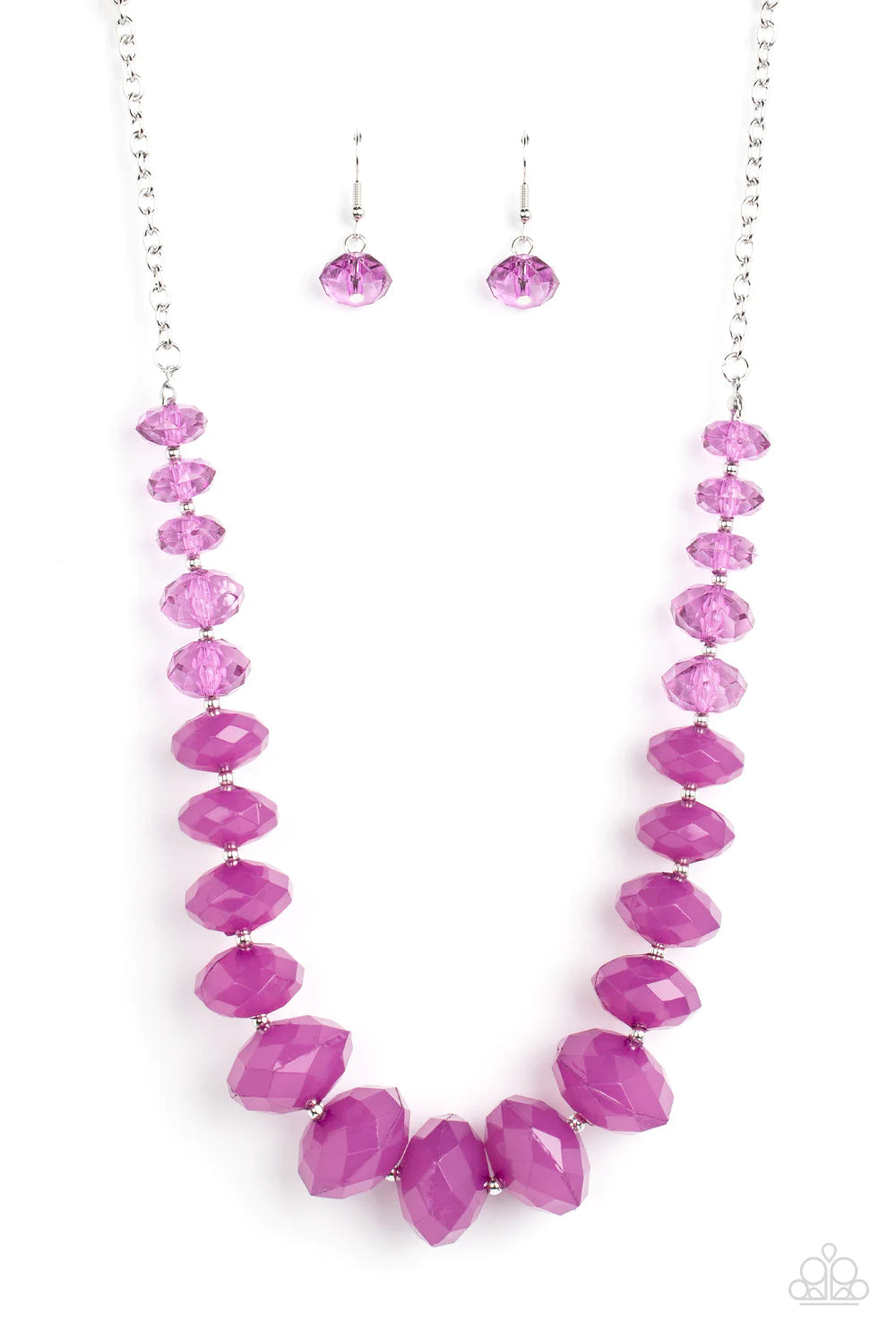 Happy Glow Lucky Purple Dahlia Bead Necklace Paparazzi N1619