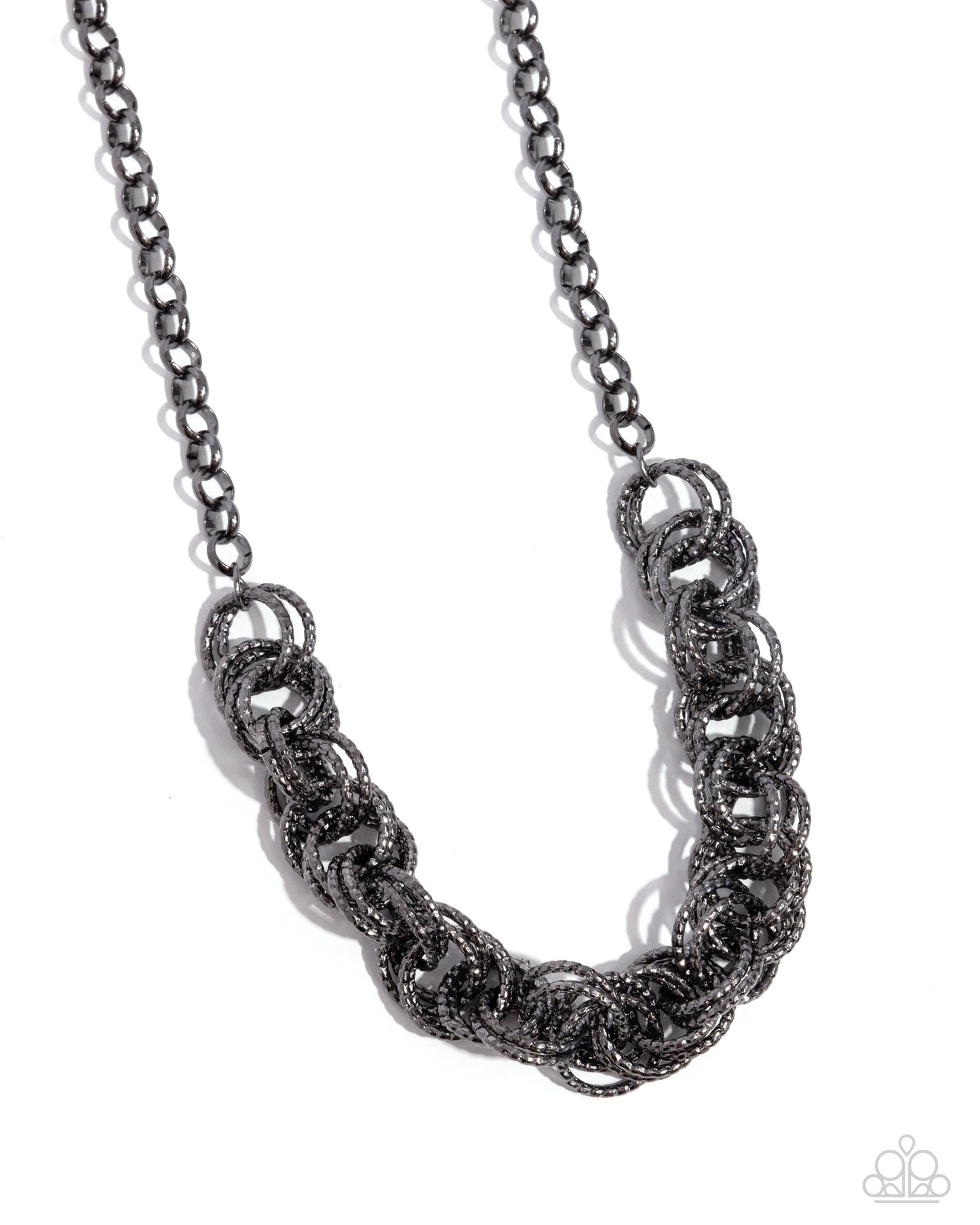 Urban Acoustics - Black Gunmetal Chain Necklace Paparazzi N2370