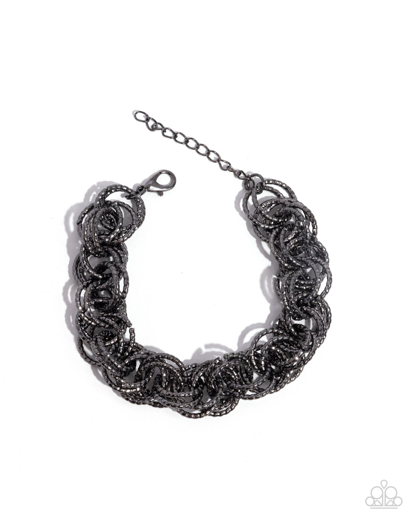 Audible Shimmer - Black Gunmetal Bracelet Paparazzi