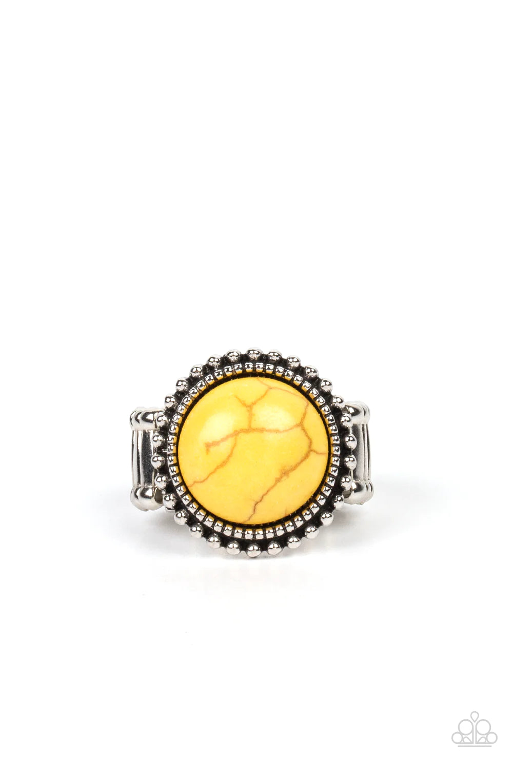 Mesa Mecca Yellow Daffodil Stone Santa Fe Style Ring Paparazzi R0455