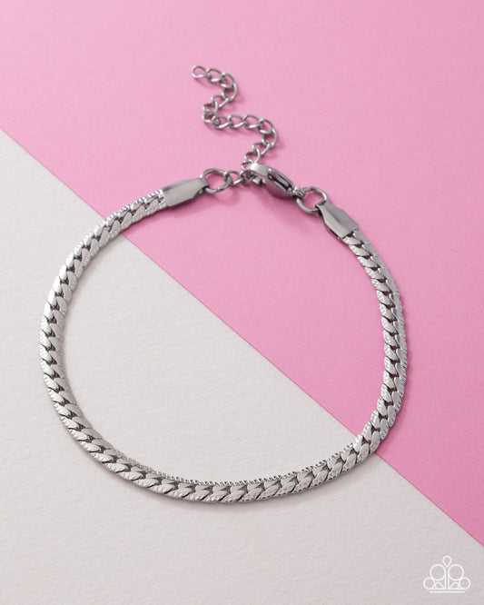 Paparazzi Musings Memory Silver Stainless Steel Bracelet Life Of The Party May 2026