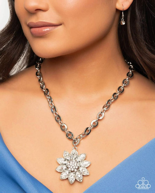 Paparazzi Glamorous Garden White Necklace Life Of The Party May 2026 Exclusive