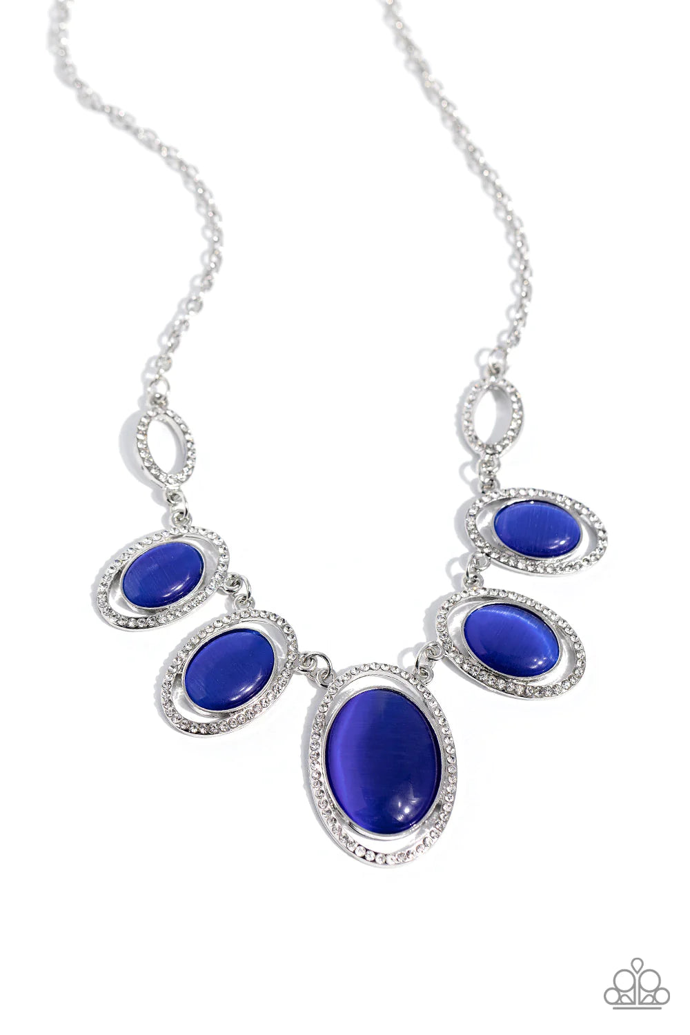 A Beam Come True Blue Cat's Eye Necklace Paparazzi N1688