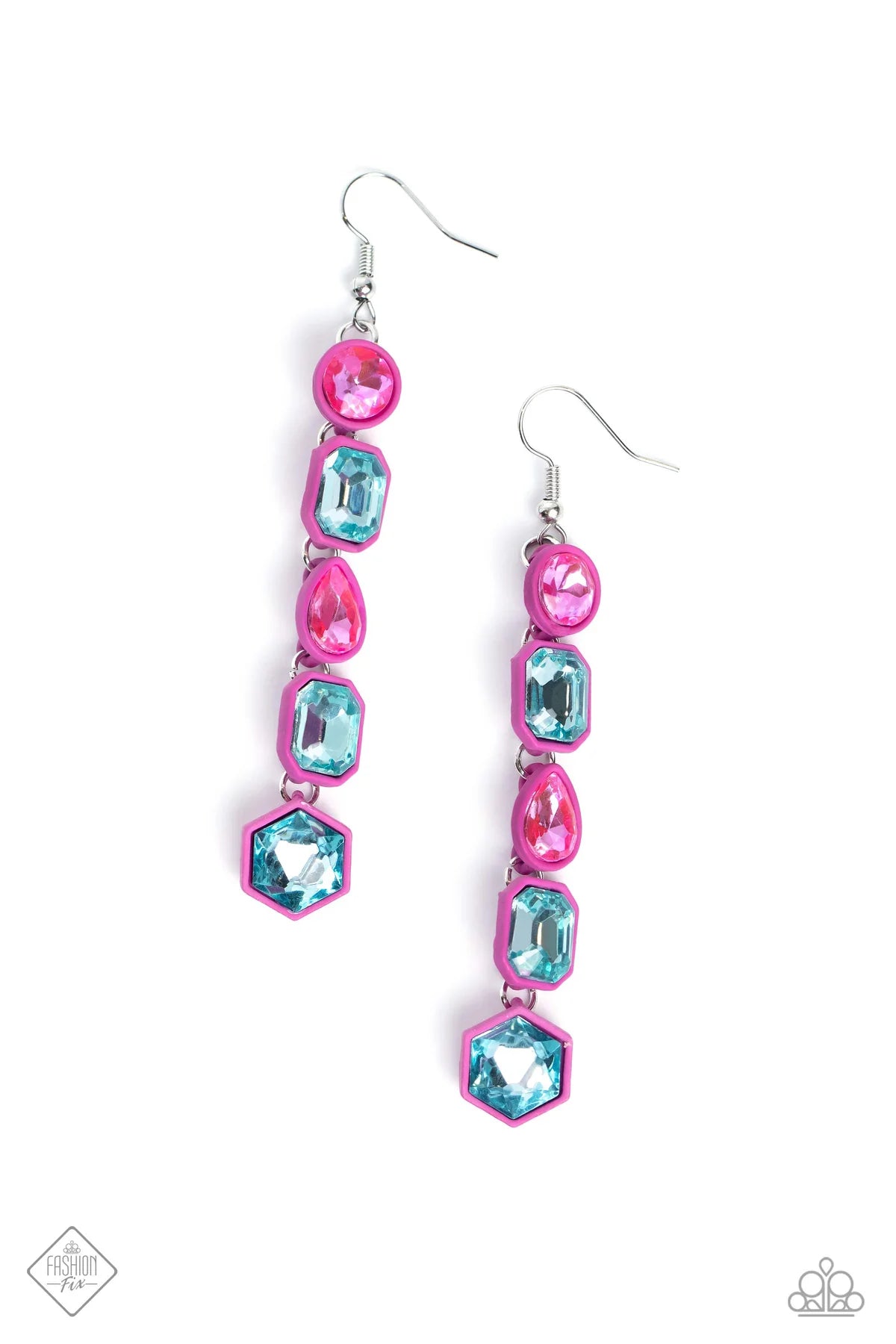 Developing Dignity Pink Earring Fashion Fix July 2023 Paparazzi E1481