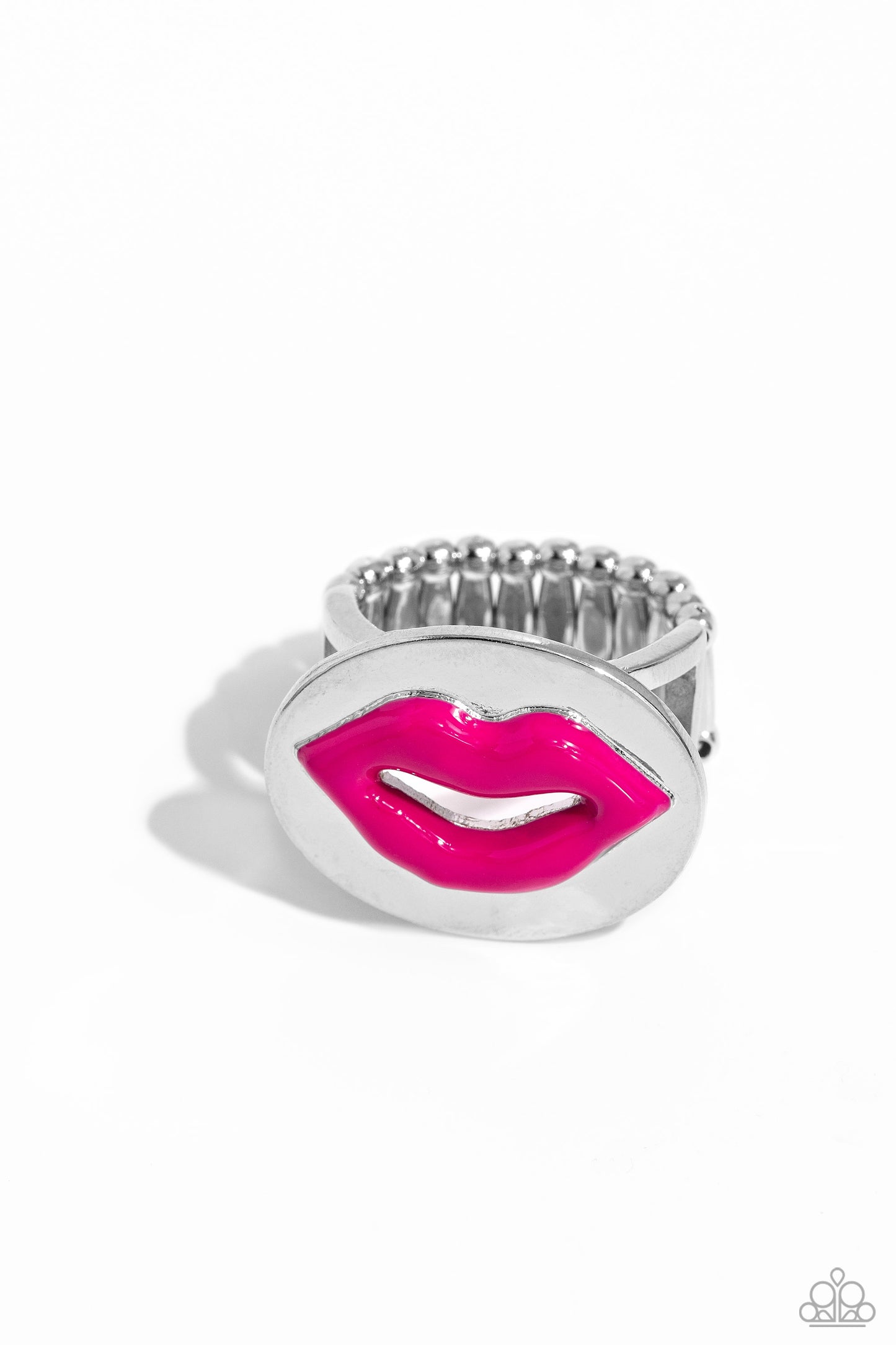 Lip Labor - Pink -Hot Pink Lip Ring Paparazzi R0724