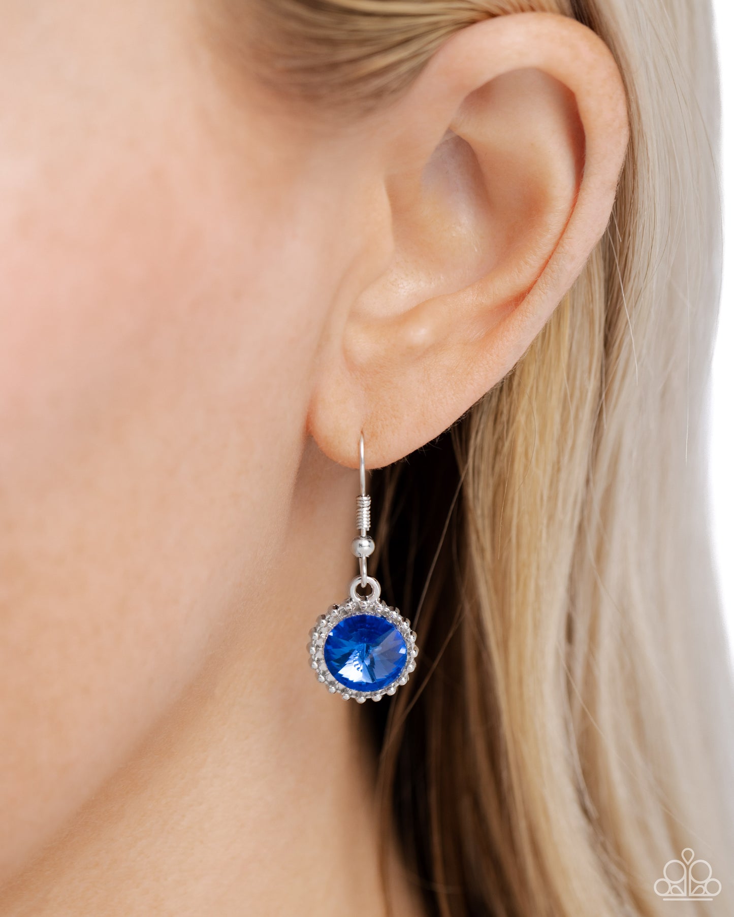 Dripping in Dazzle - Blue Teardrop, Marquise Gem Necklace Paparazzi