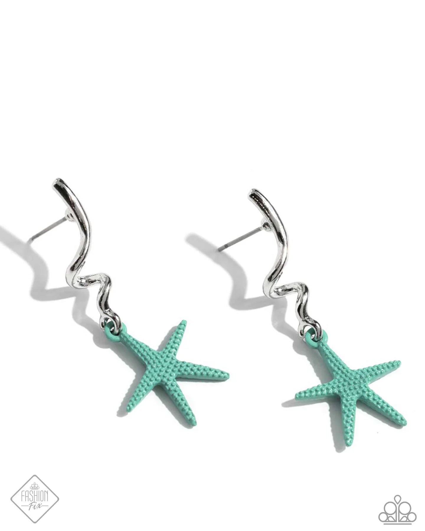 Written In The STARFISH Blue Post Earring Sunset Sightings Fashion Fix April 2024 Paparazzi E2013